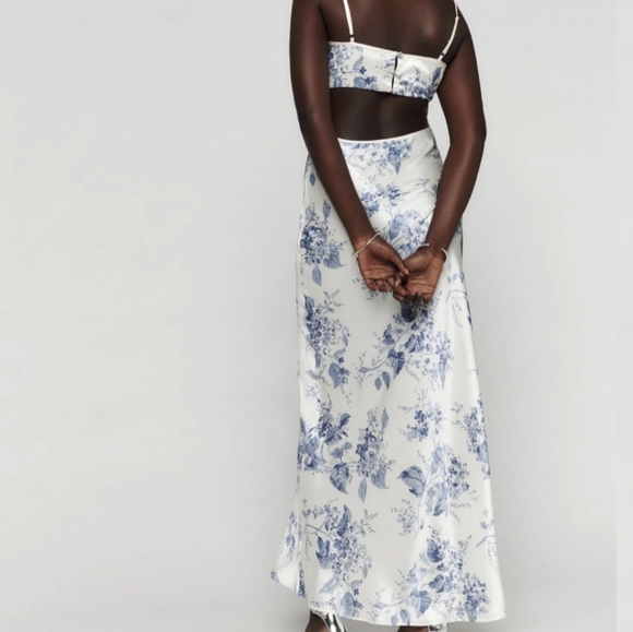 Reformation Poppies Cutout Silk Maxi - Picture 11 of 11